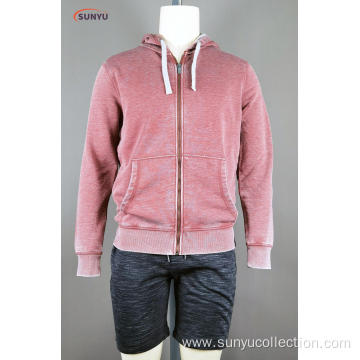 Men's simple cardigan sweatjacke with hood